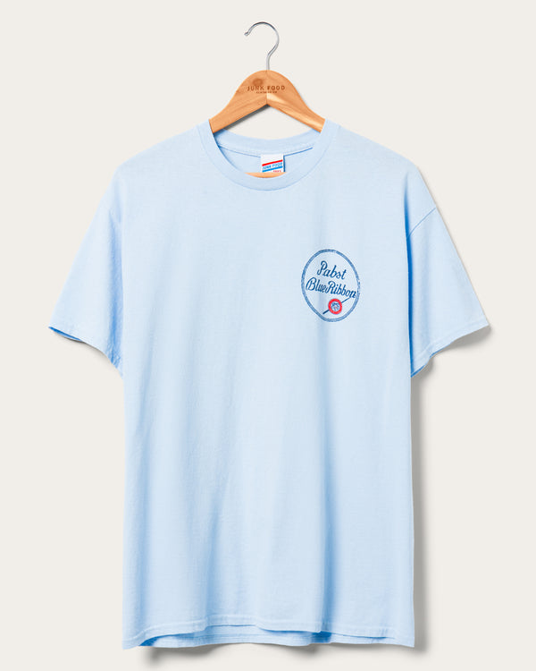 junk food clothing Pabst Blue Ribbon Ring Flea Market Tee Light Blue
