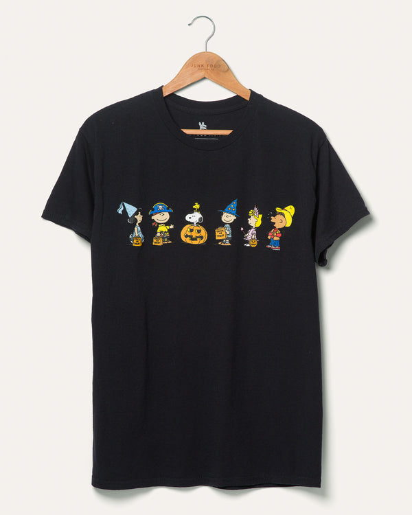 junk food clothing Peanuts Halloween Costumes Flea Market Tee Black