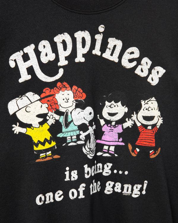 Junk Food Clothing Peanuts One Of The Gang Flea Market Fleece Black