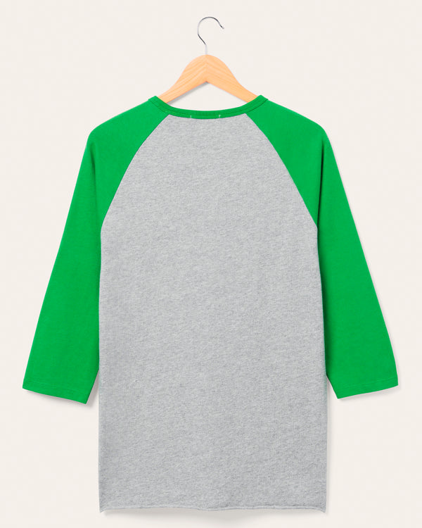 Junk Food Clothing Philadelphia Eagles Elite Raglan Heather Grey/Kelly