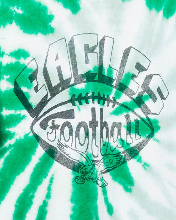 Junk Food Clothing Philadelphia Eagles Football Tie Dye Tee Tie Dye