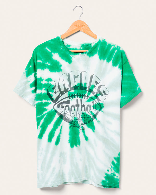 junk food clothing Philadelphia Eagles Football Tie Dye Tee Tie Dye