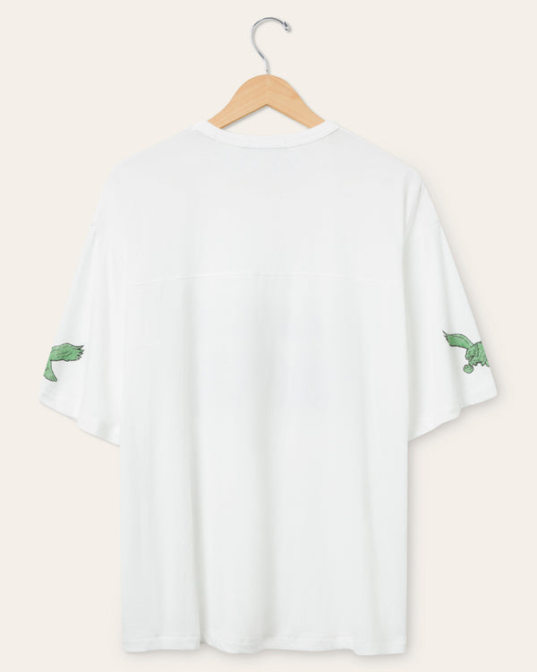 Junk Food Clothing Philadelphia Eagles Halfback Jersey Tee Vintage White