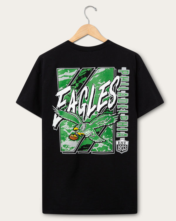 Junk Food Clothing Philadelphia Eagles Icon Flea Market Tee Black