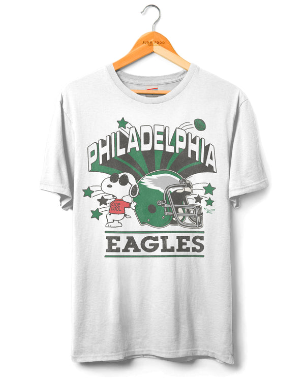 junk food clothing Philadelphia Eagles Joe Cool Born to Play Tee White