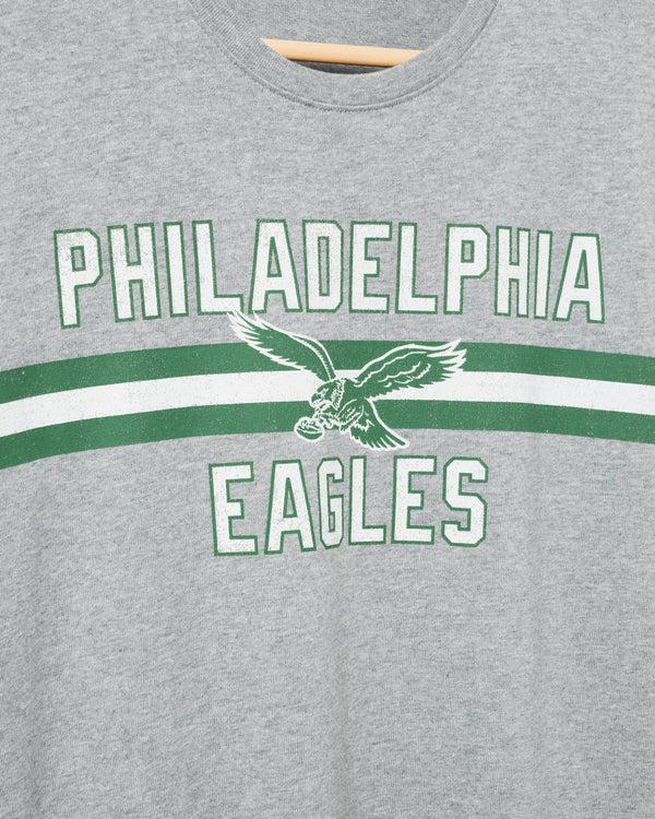 Junk Food Clothing Philadelphia Eagles Lineman Tee Heather Grey