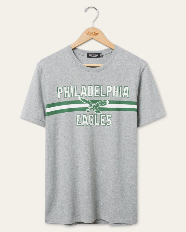 junk food clothing Philadelphia Eagles Lineman Tee Heather Grey