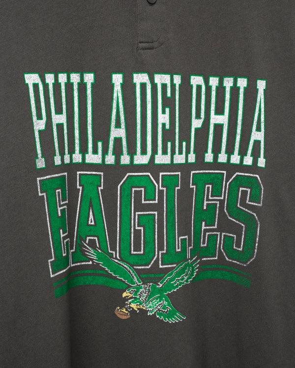 Junk Food Clothing Philadelphia Eagles Long Sleeve Henley