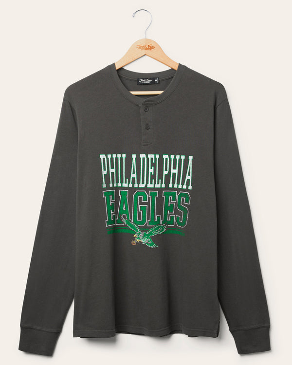 junk food clothing Philadelphia Eagles Long Sleeve Henley