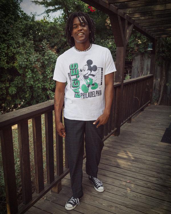 Junk Food Clothing Philadelphia Eagles Mickey Field Tee White