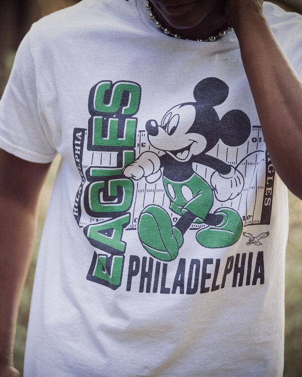 Junk Food Clothing Philadelphia Eagles Mickey Field Tee White