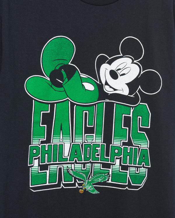 Junk Food Clothing Philadelphia Eagles Mickey Kick Back Tee Black