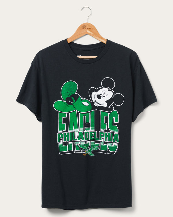 junk food clothing Philadelphia Eagles Mickey Kick Back Tee Black