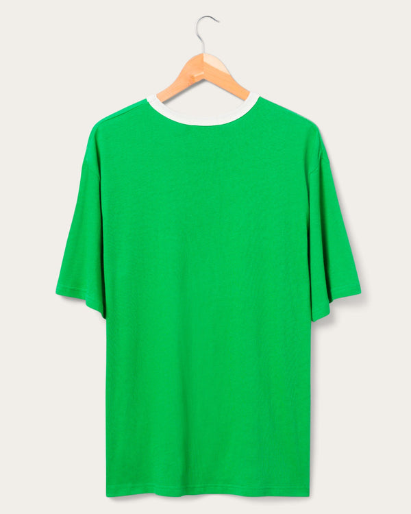 Junk Food Clothing Philadelphia Eagles Oversized Ringer Tee Kelly