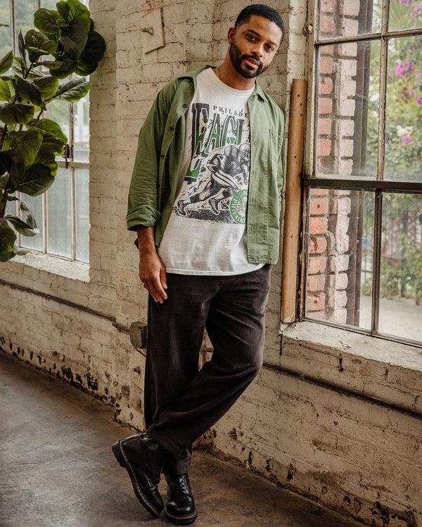 Junk Food Clothing Philadelphia Eagles Rushing Flea Market Tee White