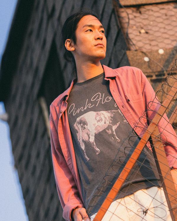 Junk Food Clothing Pink Floyd Atom Heart Mother Vintage Tee Vintage Black