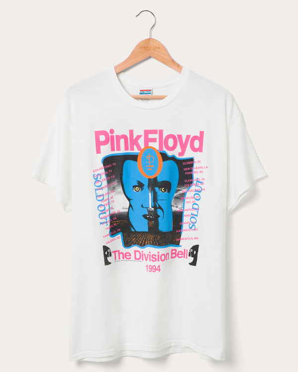 junk food clothing Pink Floyd Division Bell Flea Market Tee White junk food clothing Pink Floyd Division Bell Flea Market Tee White