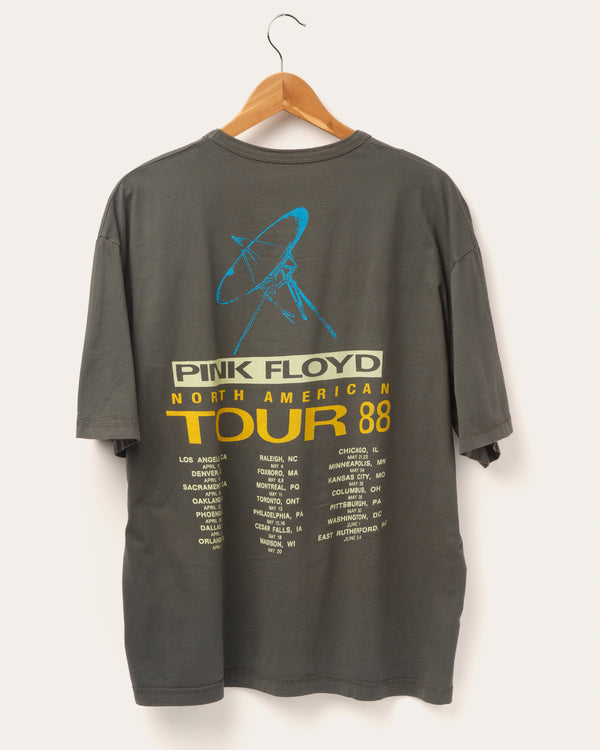 Junk Food Clothing Pink Floyd North American Tour '88 Jersey Tee Vintage Black
