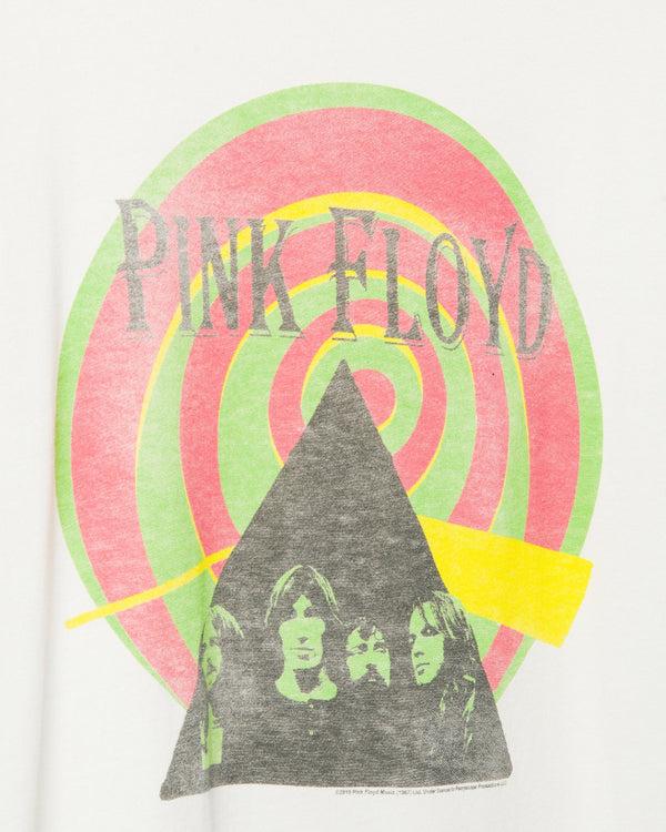 Junk Food Clothing Pink Floyd Spiral Vintage Tee VINTAGE WHITE