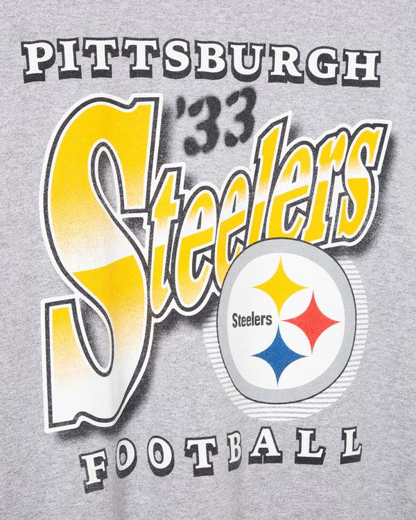 Junk Food Clothing Pittsburgh Steelers Bootleg Flea Market Tee Heather Grey