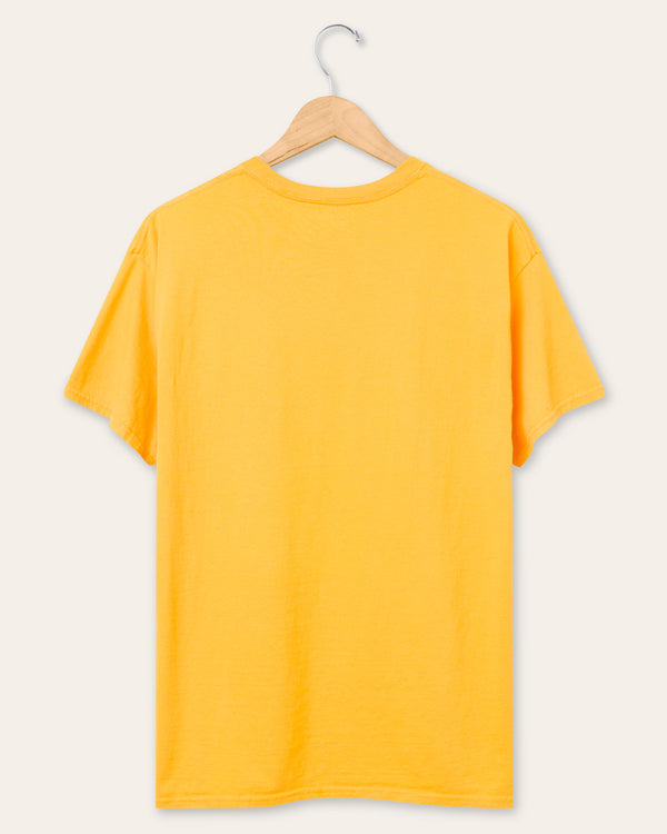 Junk Food Clothing Pittsburgh Steelers Checkdown Flea Market Tee Yellow