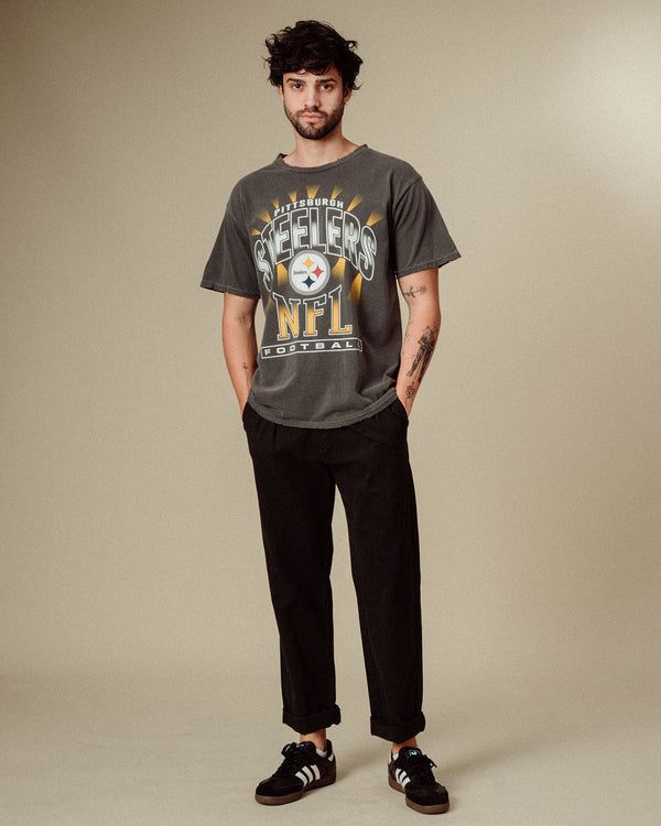 Junk Food Clothing Pittsburgh Steelers Chrome Flea Market Tee Midnight