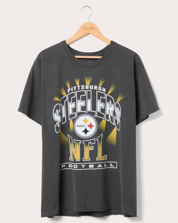 junk food clothing Pittsburgh Steelers Chrome Flea Market Tee Midnight