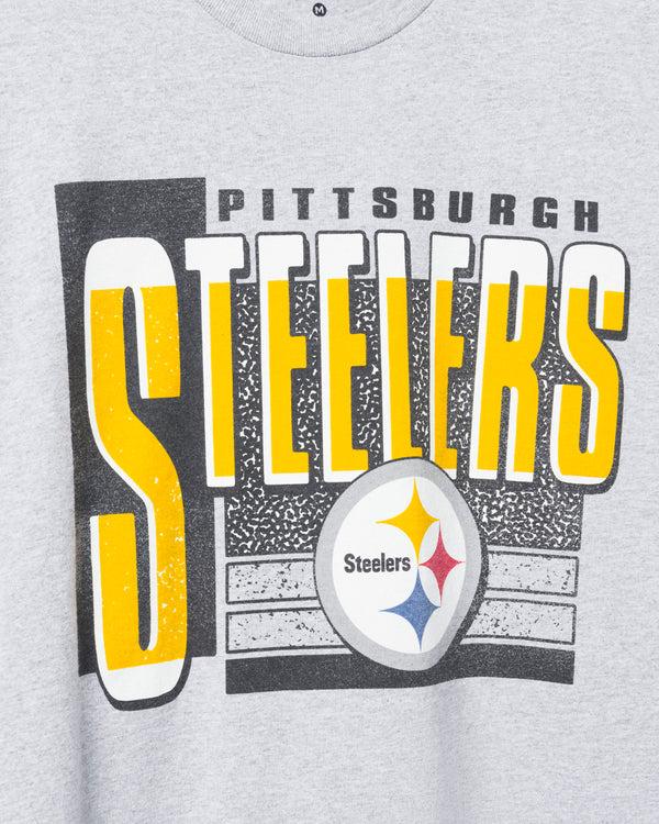 Junk Food Clothing Pittsburgh Steelers Complete Tee Heather Gray