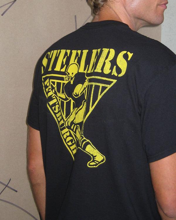 Junk Food Clothing Pittsburgh Steelers Drive Tee Black