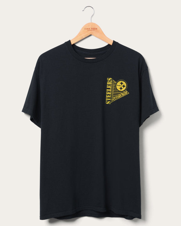 junk food clothing Pittsburgh Steelers Drive Tee Black