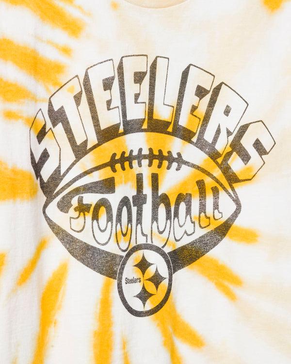 Junk Food Clothing Pittsburgh Steelers Football Tie Dye Tee Tie Dye