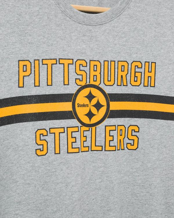 Junk Food Clothing Pittsburgh Steelers Lineman Tee Heather Grey