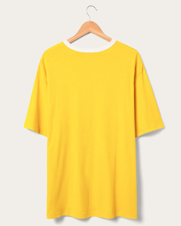 Junk Food Clothing Pittsburgh Steelers Oversized Ringer Tee Mustard