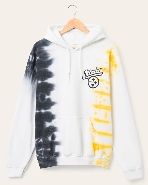 junk food clothing Pittsburgh Steelers Stitch Tie Dye Hoodie Tie Dye