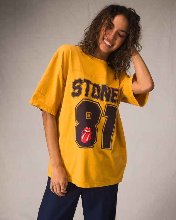 Junk Food Clothing Rolling Stones '81 Hockey Tee Sunkiss
