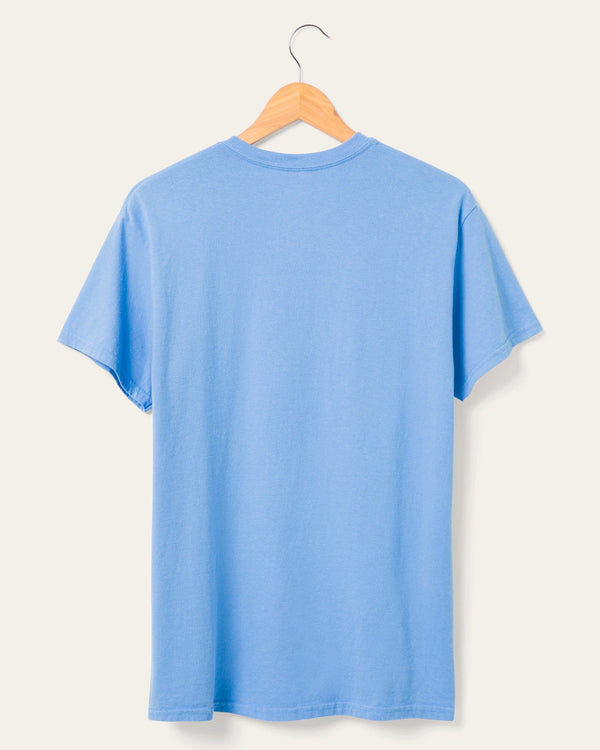 Junk Food Clothing Rolling Stones Bullseye Flea Market Tee Carolina Blue