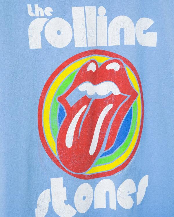 Junk Food Clothing Rolling Stones Bullseye Flea Market Tee Carolina Blue