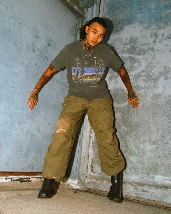 Junk Food Clothing Roswell Vintage Tee Vintage Black