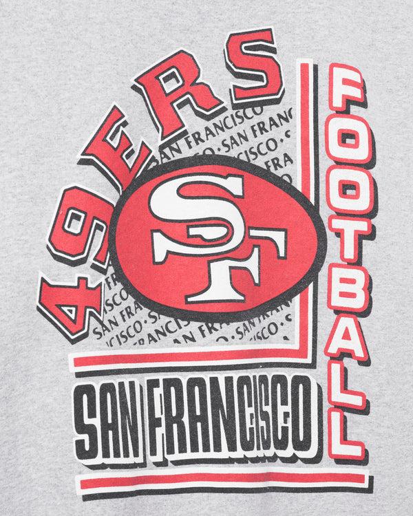 Junk Food Clothing San Francisco 49ers Backfield Crew Fleece Heather Grey