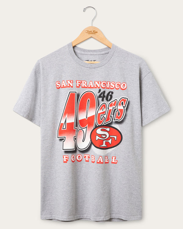 junk food clothing San Francisco 49ers Bootleg Flea Market Tee Heather Grey