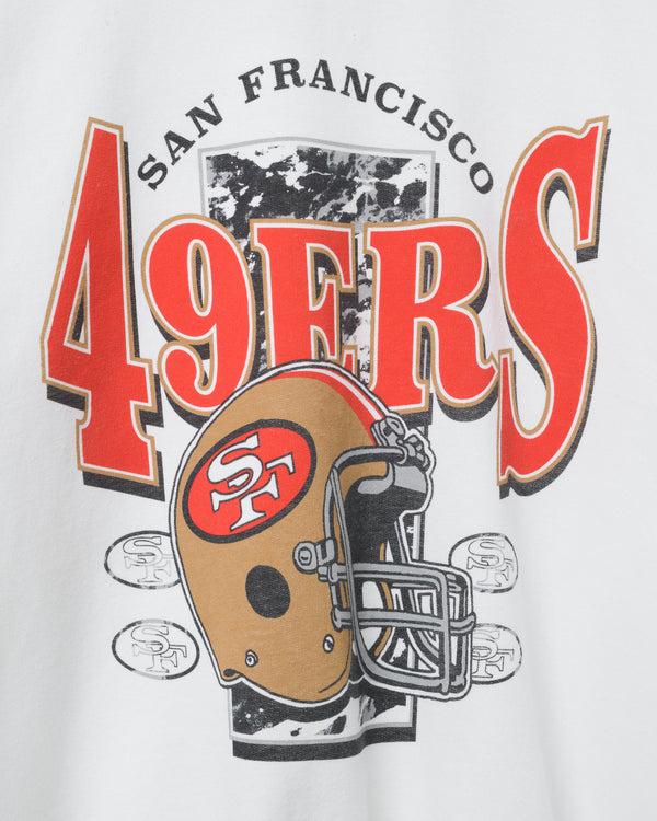 Junk Food Clothing San Francisco 49ers Conversion Flea Market Crew Fleece White