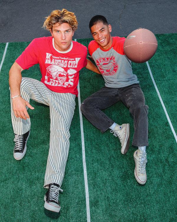 Junk Food Clothing San Francisco 49ers Elite Raglan Heather Grey/Licorice