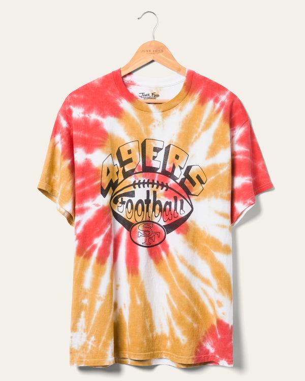junk food clothing San Francisco 49ers Football Tie Dye Tee Tie Dye