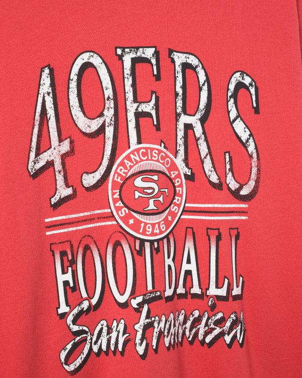 Junk Food Clothing San Francisco 49ers Lateral Crew Fleece Licorice