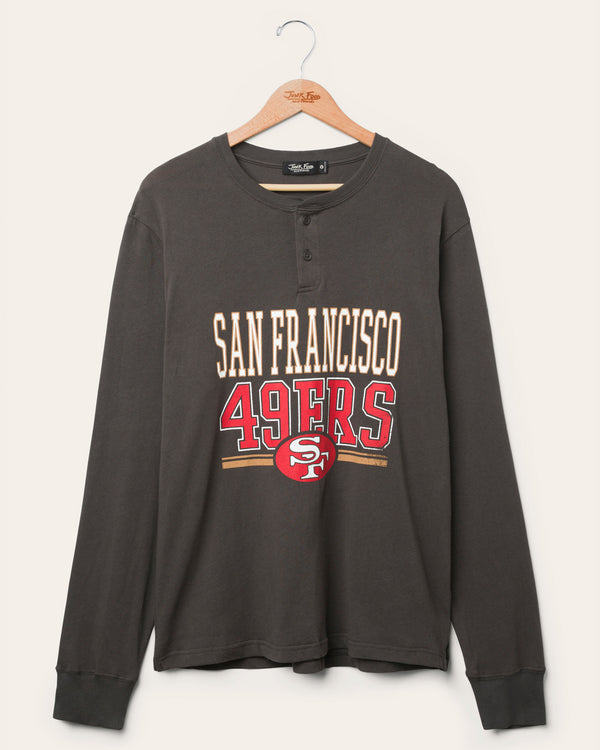 junk food clothing San Francisco 49ers Long Sleeve Henley
