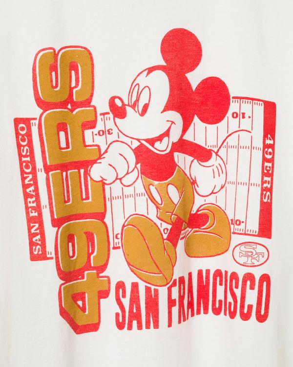 Junk Food Clothing San Francisco 49ers Mickey Field Tee White