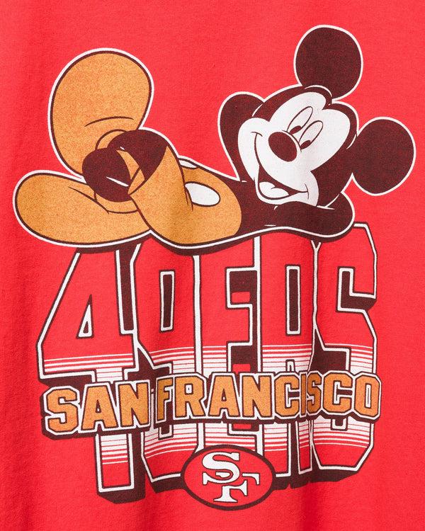 Junk Food Clothing San Francisco 49ers Mickey Kick Back Tee Red