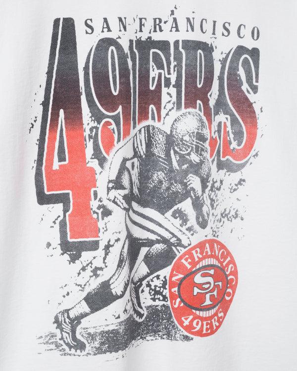 Junk Food Clothing San Francisco 49ers Rushing Flea Market Tee White
