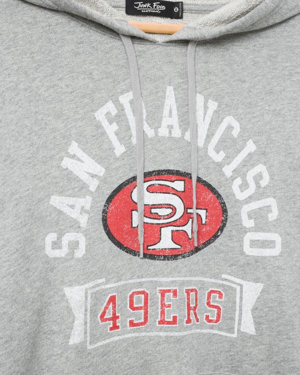 Junk Food Clothing San Francisco 49ers Scrimmage Hoodie Heather Grey
