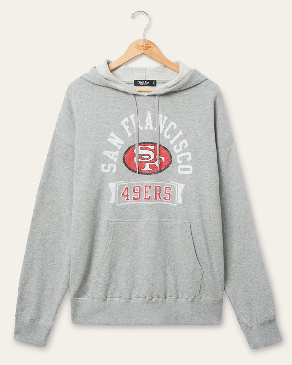 junk food clothing San Francisco 49ers Scrimmage Hoodie Heather Grey